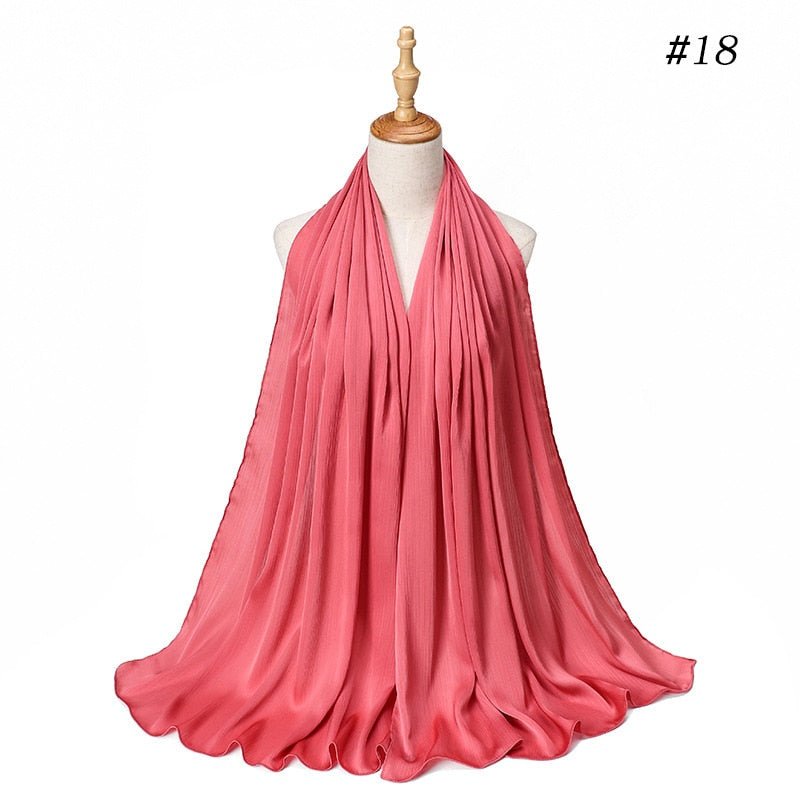 Satin Silk Hijab Scarf Muslim Women Veil Headwraps Ladies Headscarf for Women Muslim Fashion Shawl Islam Clothing Ramadan Scarf | TageUnlimited