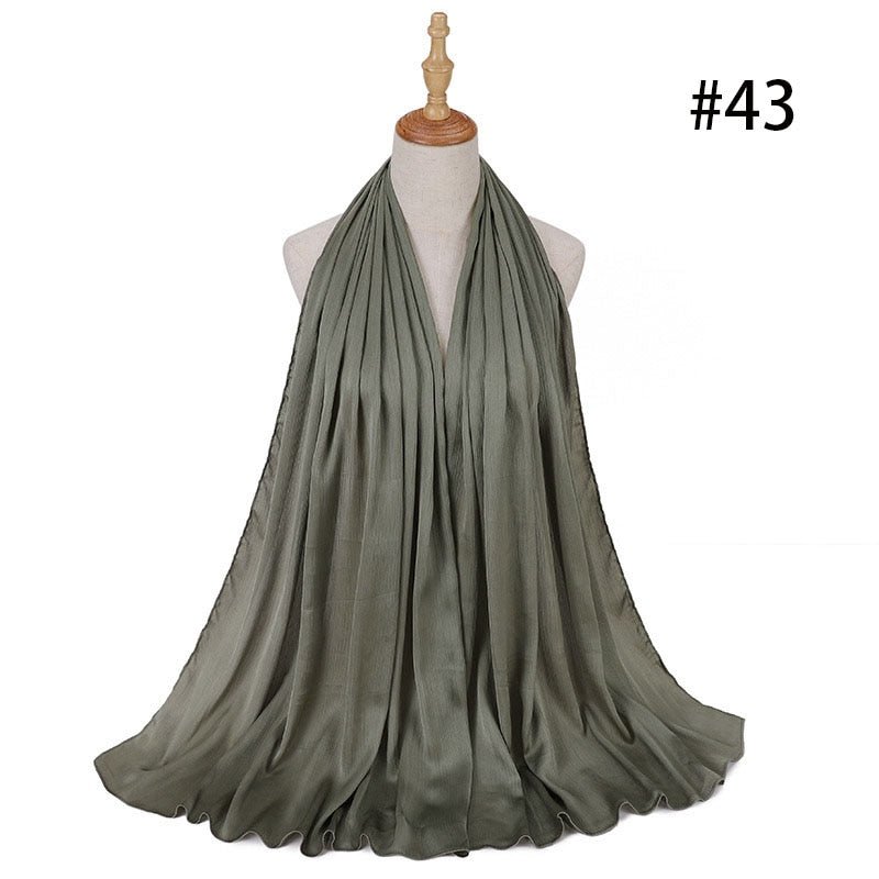 Satin Silk Hijab Scarf Muslim Women Veil Headwraps Ladies Headscarf for Women Muslim Fashion Shawl Islam Clothing Ramadan Scarf | TageUnlimited