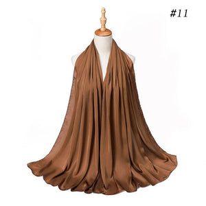 Satin Silk Hijab Scarf Muslim Women Veil Headwraps Ladies Headscarf for Women Muslim Fashion Shawl Islam Clothing Ramadan Scarf | TageUnlimited
