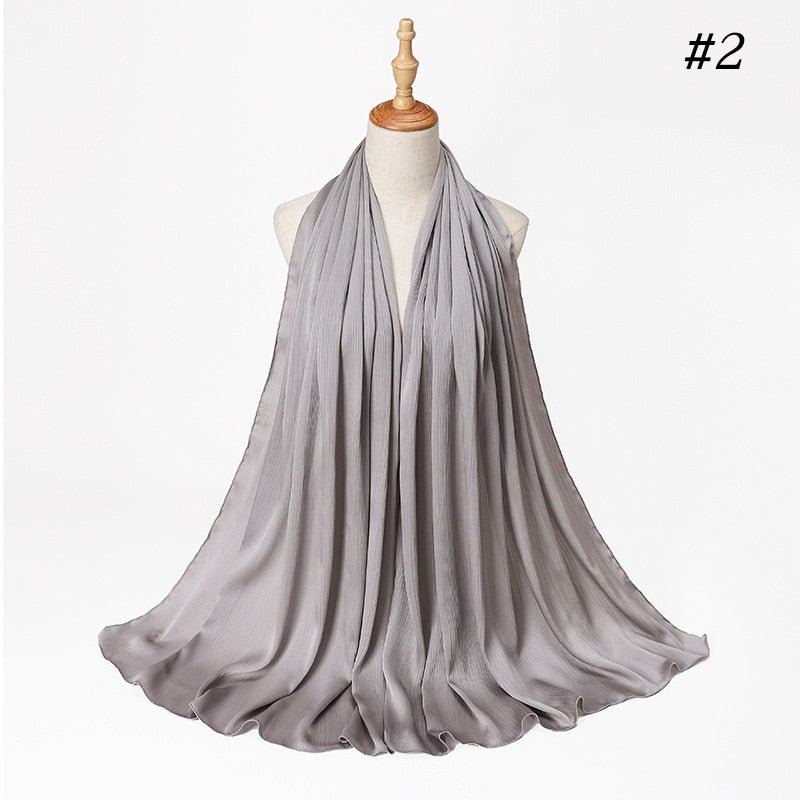 Satin Silk Hijab Scarf Muslim Women Veil Headwraps Ladies Headscarf for Women Muslim Fashion Shawl Islam Clothing Ramadan Scarf | TageUnlimited