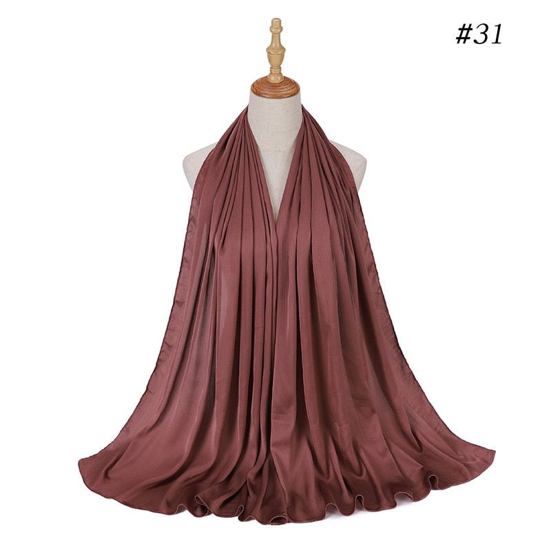 Satin Silk Hijab Scarf Muslim Women Veil Headwraps Ladies Headscarf for Women Muslim Fashion Shawl Islam Clothing Ramadan Scarf | TageUnlimited