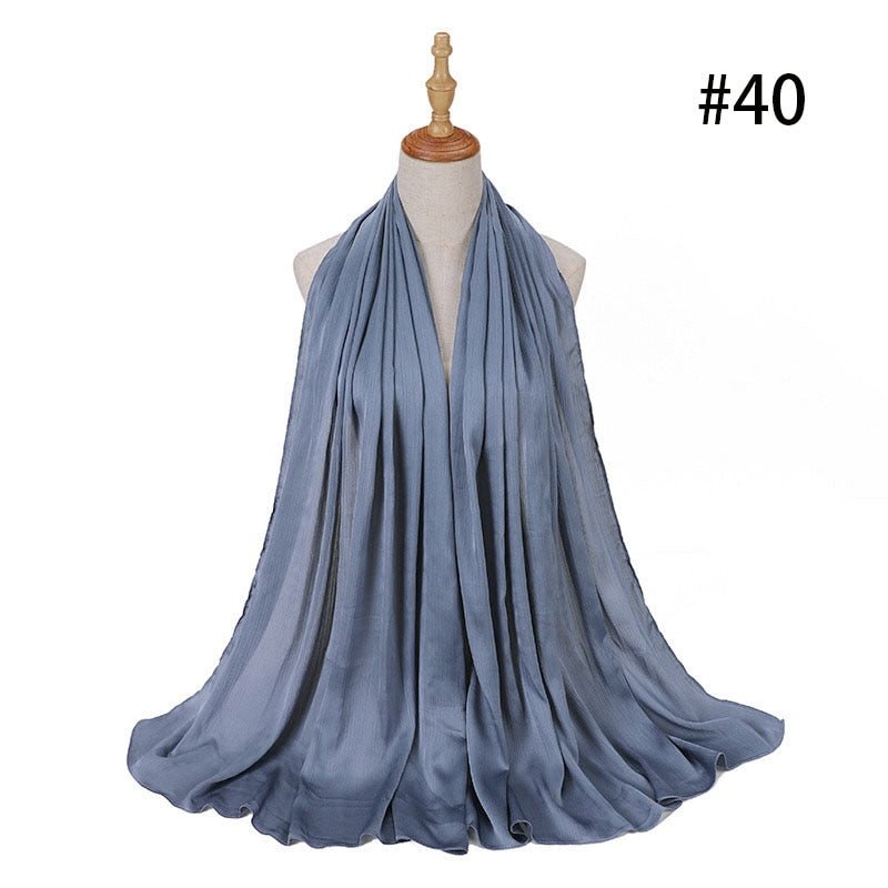 Satin Silk Hijab Scarf Muslim Women Veil Headwraps Ladies Headscarf for Women Muslim Fashion Shawl Islam Clothing Ramadan Scarf | TageUnlimited