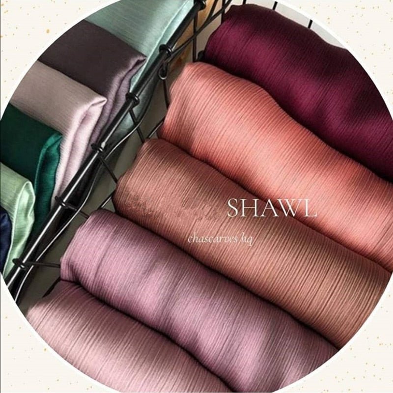 Satin Silk Hijab Scarf Muslim Women Veil Headwraps Ladies Headscarf for Women Muslim Fashion Shawl Islam Clothing Ramadan Scarf | TageUnlimited