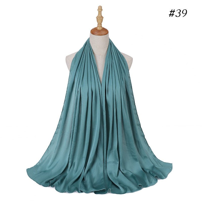 Satin Silk Hijab Scarf Muslim Women Veil Headwraps Ladies Headscarf for Women Muslim Fashion Shawl Islam Clothing Ramadan Scarf | TageUnlimited