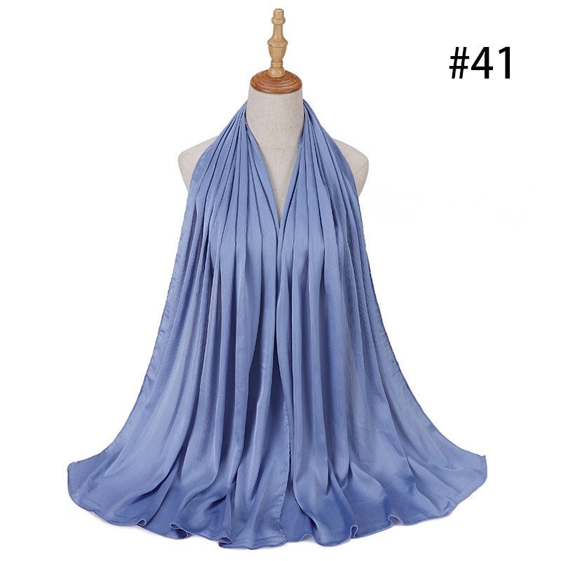 Satin Silk Hijab Scarf Muslim Women Veil Headwraps Ladies Headscarf for Women Muslim Fashion Shawl Islam Clothing Ramadan Scarf | TageUnlimited