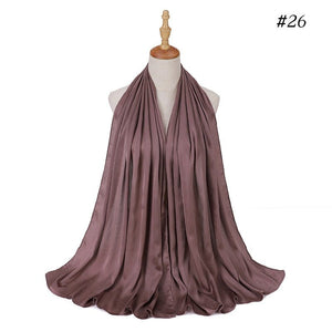 Satin Silk Hijab Scarf Muslim Women Veil Headwraps Ladies Headscarf for Women Muslim Fashion Shawl Islam Clothing Ramadan Scarf | TageUnlimited