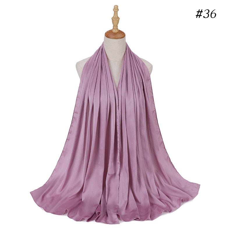 Satin Silk Hijab Scarf Muslim Women Veil Headwraps Ladies Headscarf for Women Muslim Fashion Shawl Islam Clothing Ramadan Scarf | TageUnlimited