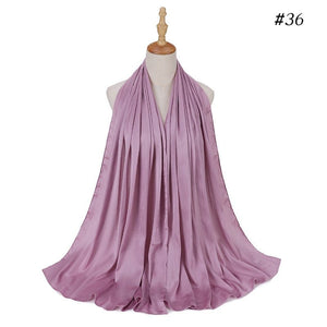 Satin Silk Hijab Scarf Muslim Women Veil Headwraps Ladies Headscarf for Women Muslim Fashion Shawl Islam Clothing Ramadan Scarf | TageUnlimited