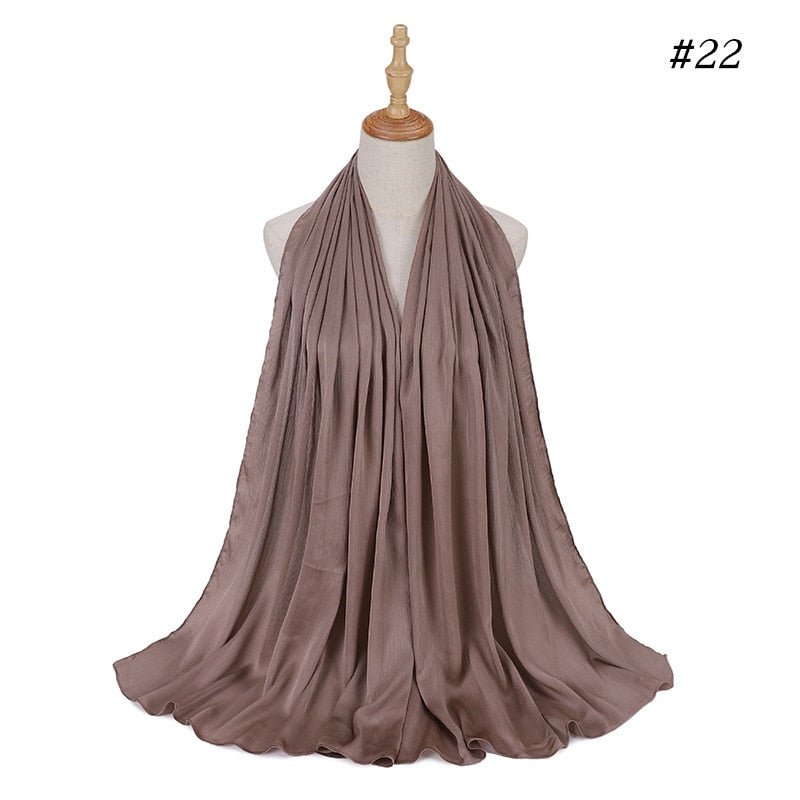 Satin Silk Hijab Scarf Muslim Women Veil Headwraps Ladies Headscarf for Women Muslim Fashion Shawl Islam Clothing Ramadan Scarf | TageUnlimited