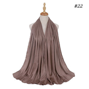 Satin Silk Hijab Scarf Muslim Women Veil Headwraps Ladies Headscarf for Women Muslim Fashion Shawl Islam Clothing Ramadan Scarf | TageUnlimited