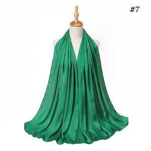 Satin Silk Hijab Scarf Muslim Women Veil Headwraps Ladies Headscarf for Women Muslim Fashion Shawl Islam Clothing Ramadan Scarf | TageUnlimited