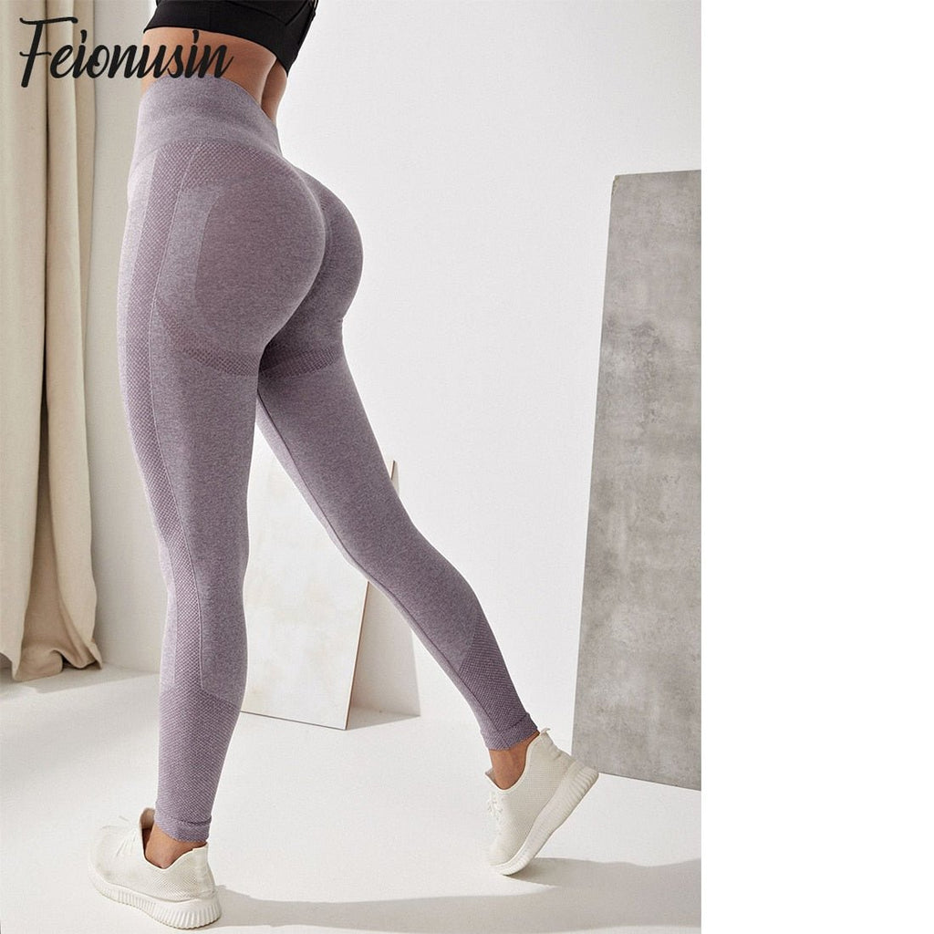 Seamless Leggings High Waist Yoga Pant Push Up Workout Tights for Women Gym Fitness Pants Booty Running Pants Sport Leggings | 0 | TageUnlimited