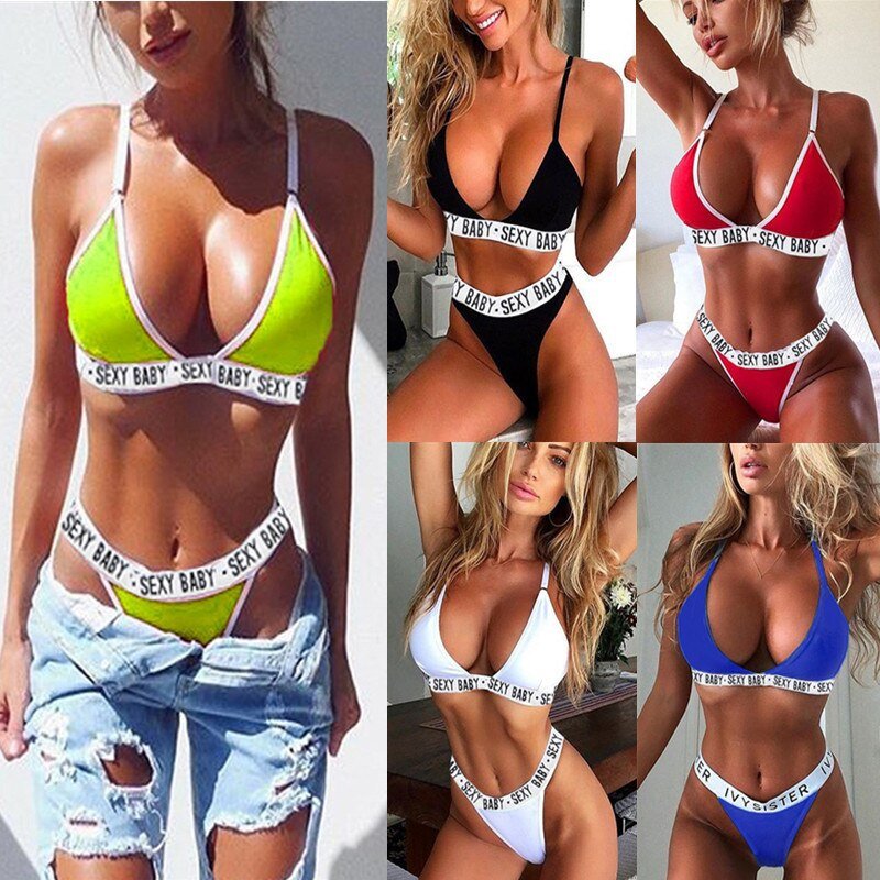 Sexy Bra for Women Thongs Panties Lingerie Set 2 Pieces Underwear Bra and Panty Set Bikini Swimmsit Plus Size Lingere Push Up | TageUnlimited