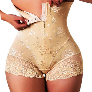 Sexy Lace Shapers Body Shaper Zipper Double Control Women Shapewear Waist Trainer Panties | Tage-Active