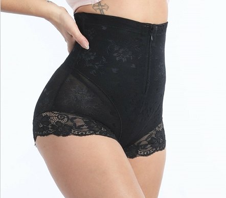 Sexy Lace Shapers Body Shaper Zipper Double Control Women Shapewear Waist Trainer Panties | Tage-Active
