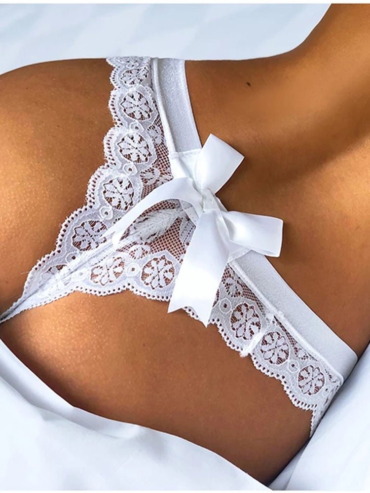Sexy Lace Thong Women Butterfly Low Waist Panties Transparent Underwear Ladies Briefs Lingere Panty Underware Womens Lingerie | TageUnlimited