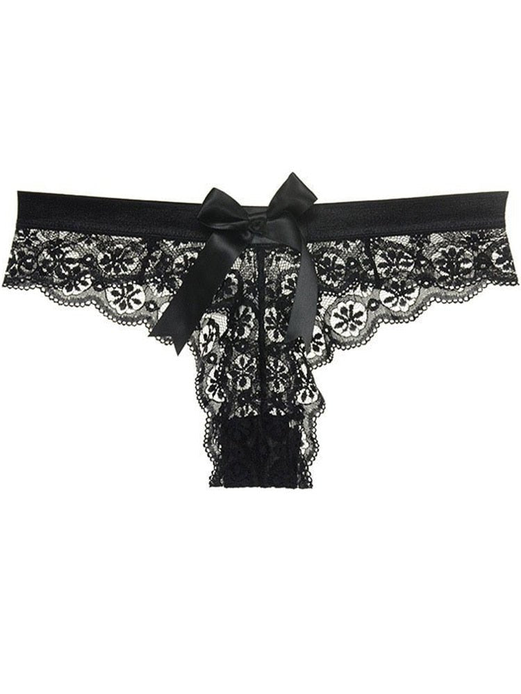 Sexy Lace Thong Women Butterfly Low Waist Panties Transparent Underwear Ladies Briefs Lingere Panty Underware Womens Lingerie | TageUnlimited