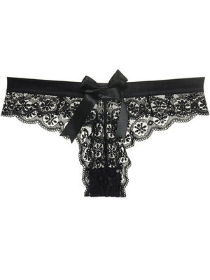 Sexy Lace Thong Women Butterfly Low Waist Panties Transparent Underwear Ladies Briefs Lingere Panty Underware Womens Lingerie | TageUnlimited