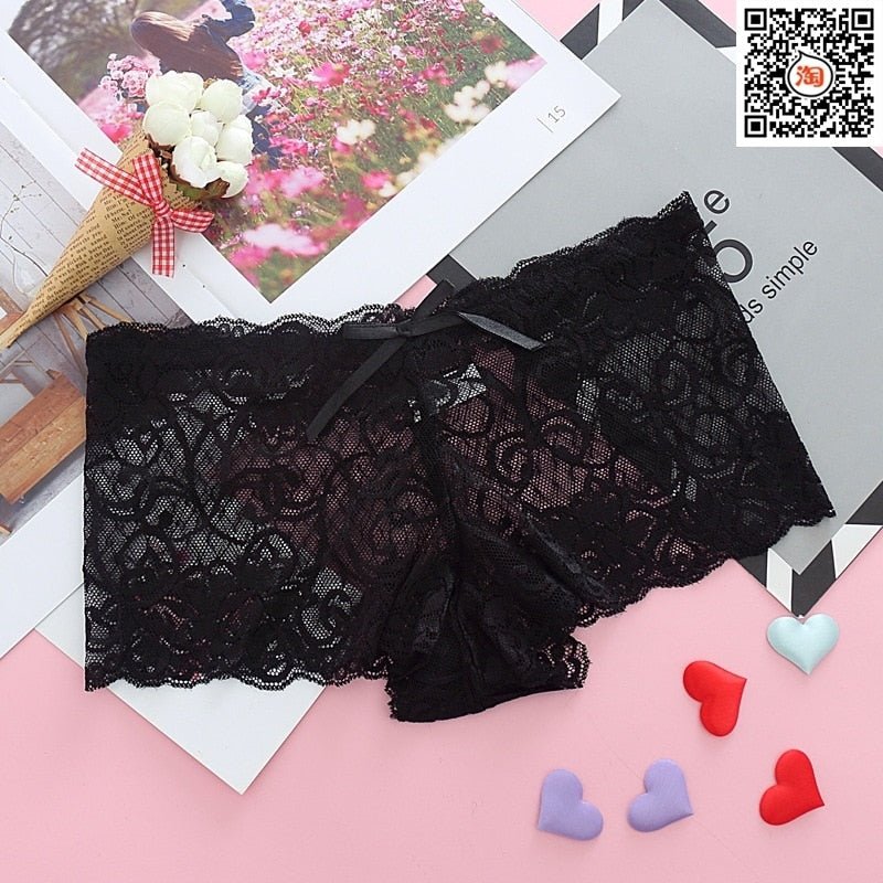 Sexy Woman Lace Panties Big Size Transparent Briefs Comfortable Low-Waist Women Underwear Breathable Underpants Female Lingerie | TageUnlimited