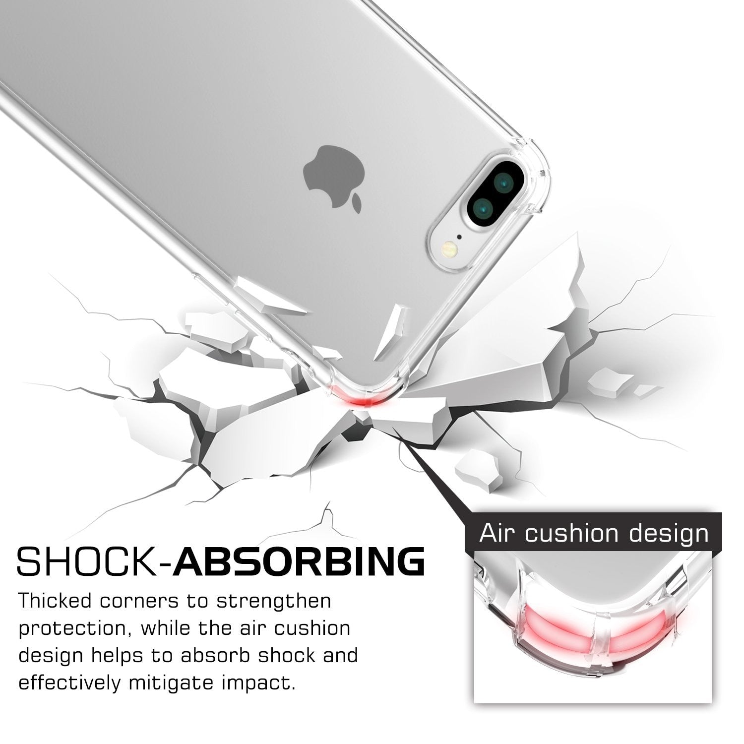 Shockproof Silicone Phone Case For iPhone 11 7 8 6 6S Plus X XR XS 12 Pro Max SE 2020 5 S Case Transparent Protection Back Cover | 0 | TageUnlimited