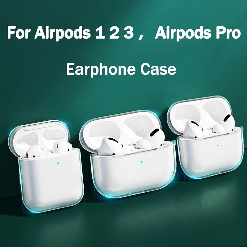 Silicone Transparent Case For Apple Airpods 1 2 3 Cover Earphone Case Airpods Pro Protective Case For Air pods 3 2 1 Pro Cover | 0 | TageUnlimited