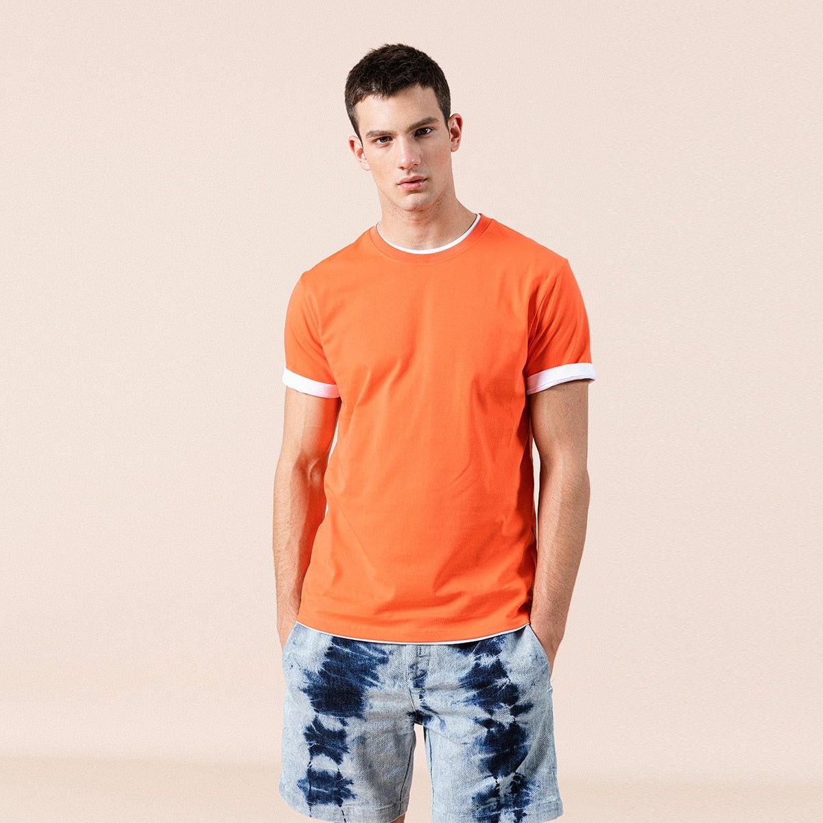 SIMWOOD Summer New 100% Cotton White Solid T Shirt Men Causal O-neck Basic T-shirt Male High Quality Classical Tops 190449 | 0 | Tage-Active