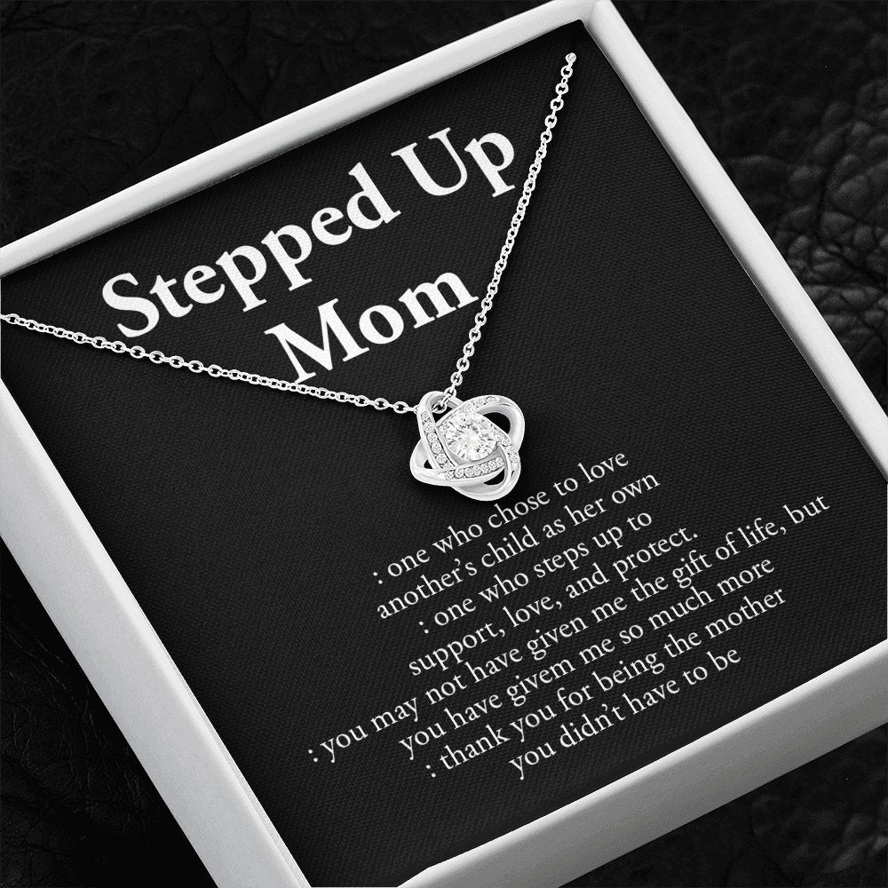 Stepped Up Mom | Love and Appreciation Necklace 💎💓 | Jewelry | C30011TG, C30011TR, lx-C30011, PB23-WOOD, PROD-1582875, PT-922, TNM-1, USER-43062, WARRANTY-UPSELL | TageUnlimited