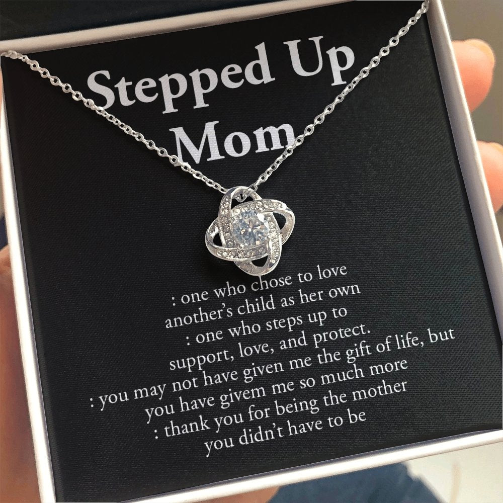 Stepped Up Mom | Love and Appreciation Necklace 💎💓 | Jewelry | C30011TG, C30011TR, lx-C30011, PB23-WOOD, PROD-1582875, PT-922, TNM-1, USER-43062, WARRANTY-UPSELL | TageUnlimited