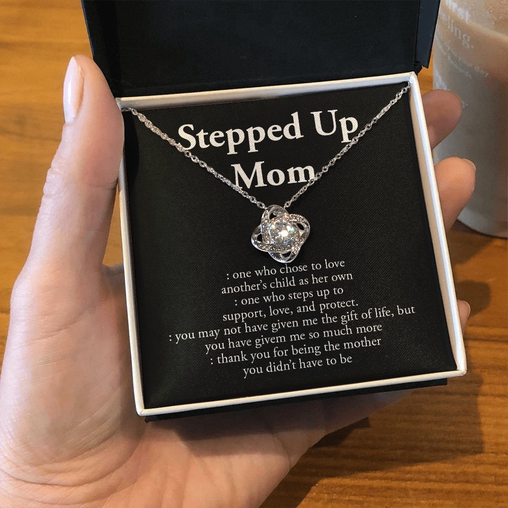 Stepped Up Mom | Love and Appreciation Necklace 💎💓 | Jewelry | C30011TG, C30011TR, lx-C30011, PB23-WOOD, PROD-1582875, PT-922, TNM-1, USER-43062, WARRANTY-UPSELL | TageUnlimited