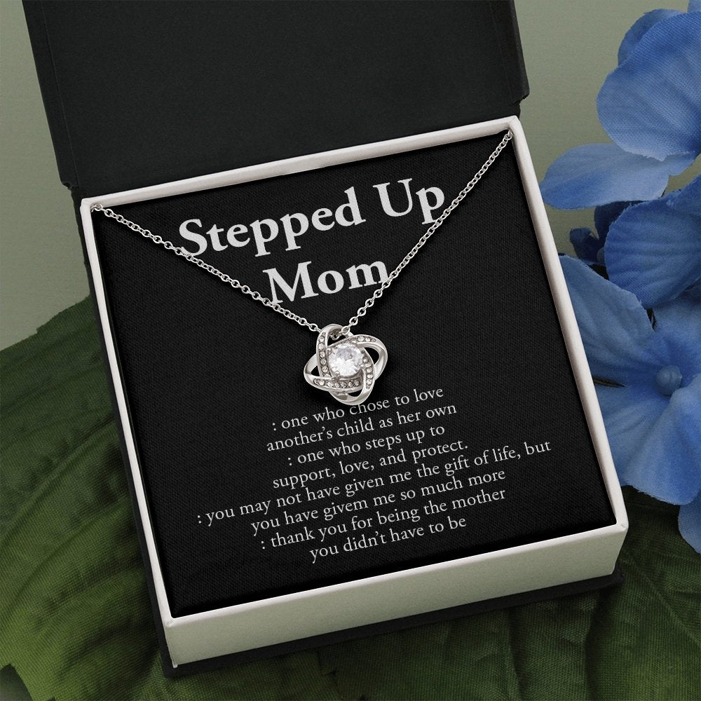 Stepped Up Mom | Love and Appreciation Necklace 💎💓 | Jewelry | C30011TG, C30011TR, lx-C30011, PB23-WOOD, PROD-1582875, PT-922, TNM-1, USER-43062, WARRANTY-UPSELL | TageUnlimited