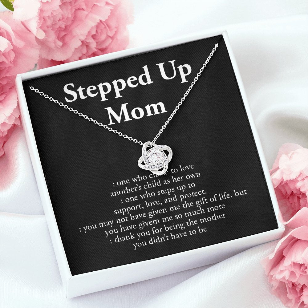 Stepped Up Mom | Love and Appreciation Necklace 💎💓 | Jewelry | C30011TG, C30011TR, lx-C30011, PB23-WOOD, PROD-1582875, PT-922, TNM-1, USER-43062, WARRANTY-UPSELL | TageUnlimited