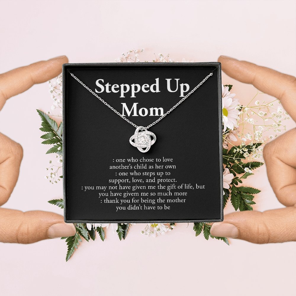 Stepped Up Mom | Love and Appreciation Necklace 💎💓 | Jewelry | C30011TG, C30011TR, lx-C30011, PB23-WOOD, PROD-1582875, PT-922, TNM-1, USER-43062, WARRANTY-UPSELL | TageUnlimited