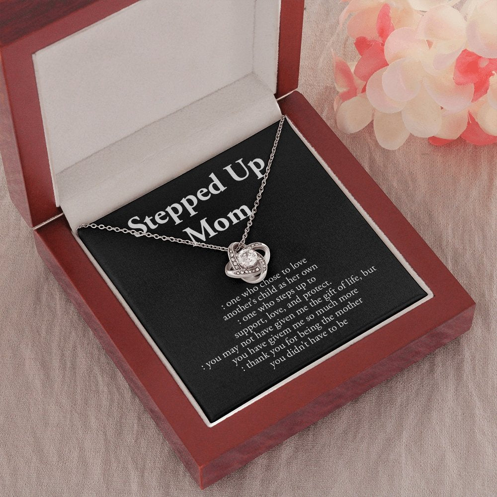 Stepped Up Mom | Love and Appreciation Necklace 💎💓 | Jewelry | C30011TG, C30011TR, lx-C30011, PB23-WOOD, PROD-1582875, PT-922, TNM-1, USER-43062, WARRANTY-UPSELL | TageUnlimited