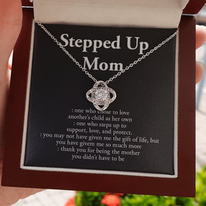 Stepped Up Mom | Love and Appreciation Necklace 💎💓 | Jewelry | C30011TG, C30011TR, lx-C30011, PB23-WOOD, PROD-1582875, PT-922, TNM-1, USER-43062, WARRANTY-UPSELL | TageUnlimited