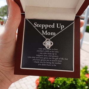 Stepped Up Mom | Love and Appreciation Necklace 💎💓 | Jewelry | C30011TG, C30011TR, lx-C30011, PB23-WOOD, PROD-1582875, PT-922, TNM-1, USER-43062, WARRANTY-UPSELL | TageUnlimited