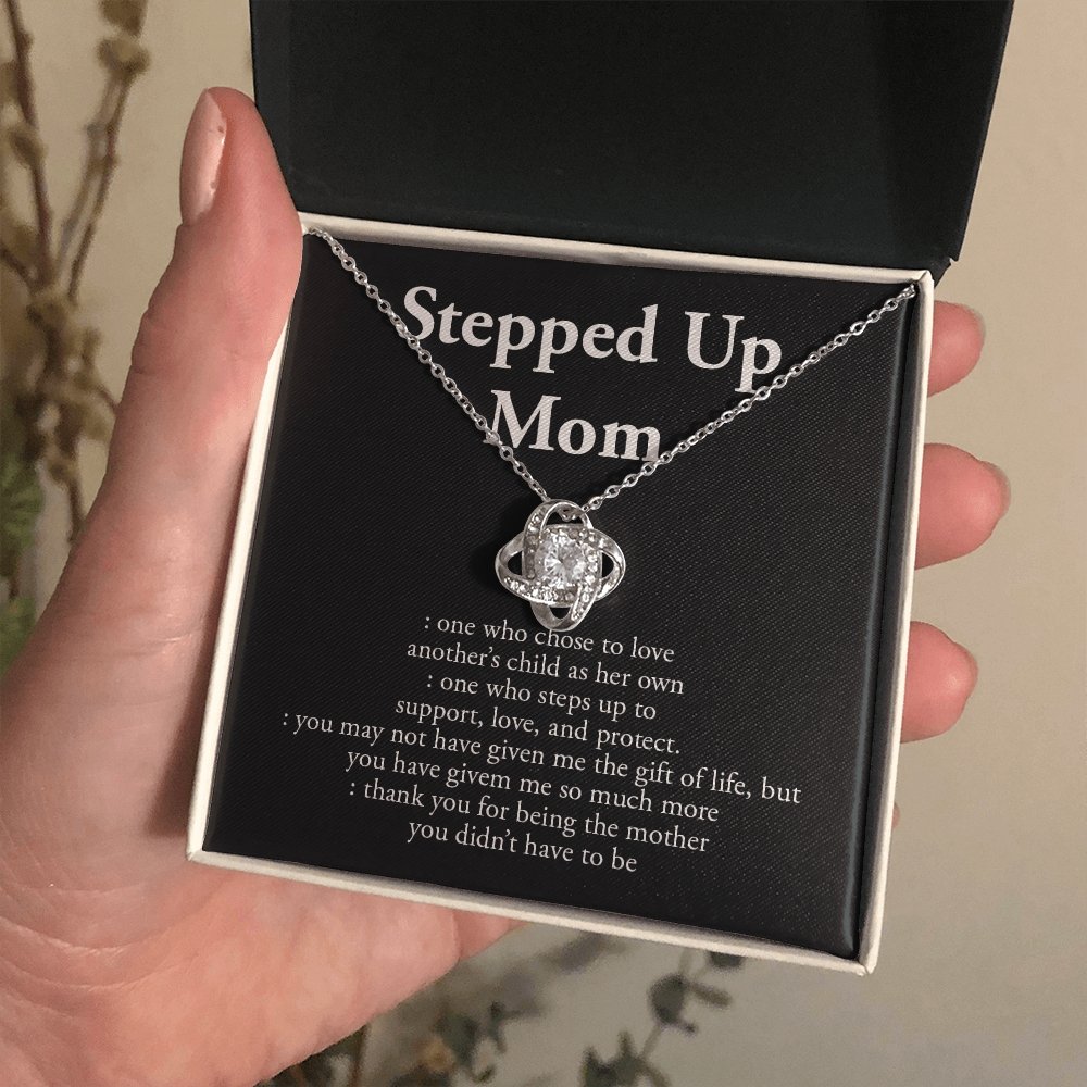 Stepped Up Mom | Love and Appreciation Necklace 💎💓 | Jewelry | C30011TG, C30011TR, lx-C30011, PB23-WOOD, PROD-1582875, PT-922, TNM-1, USER-43062, WARRANTY-UPSELL | TageUnlimited