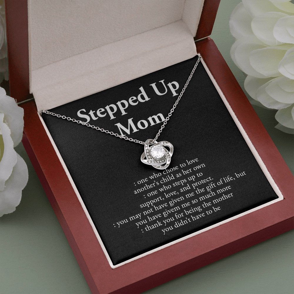 Stepped Up Mom | Love and Appreciation Necklace 💎💓 | Jewelry | C30011TG, C30011TR, lx-C30011, PB23-WOOD, PROD-1582875, PT-922, TNM-1, USER-43062, WARRANTY-UPSELL | TageUnlimited
