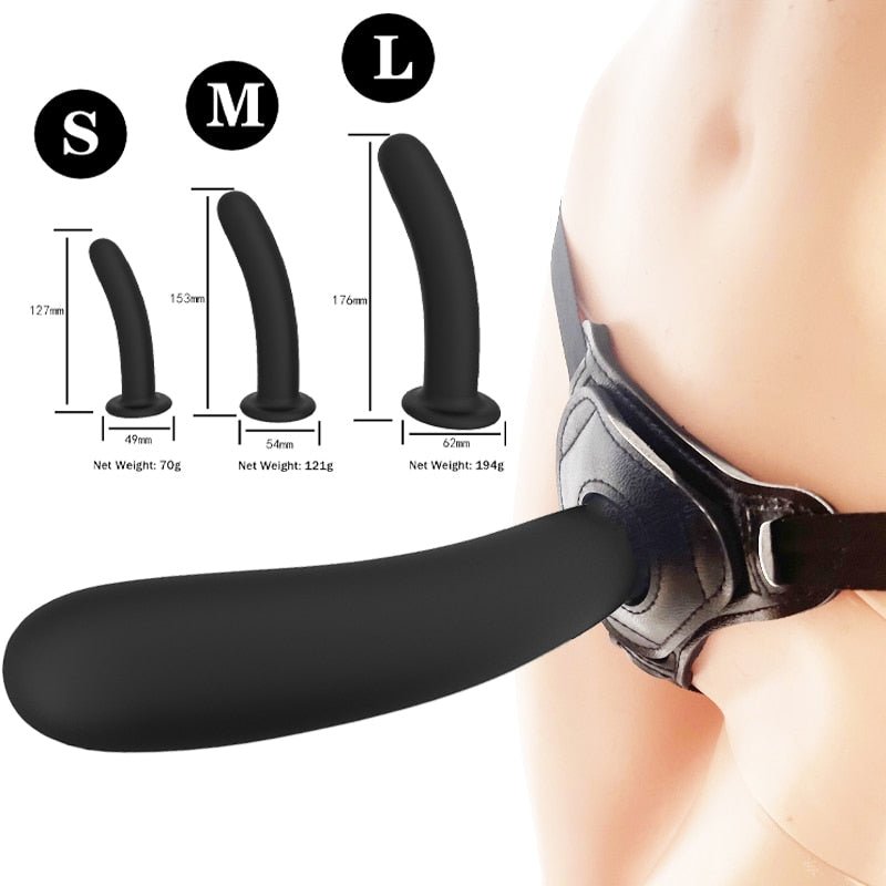 Strap on Dildo Soft Silicone Penis With Strong Suction Cup Strapon Dildo Lesbian Adult Sex Toys for Lesbian | TageUnlimited