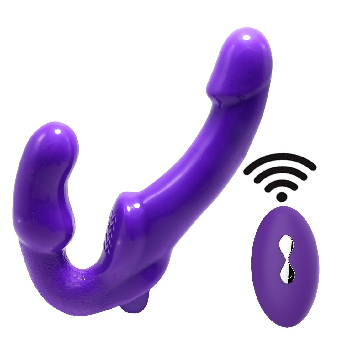 Strapless Strap-on Dildo Vibrator for Couples Strapon for Lesbian Wireless Remote Control Double-heads Vibrator Adult Sex Toys | TageUnlimited