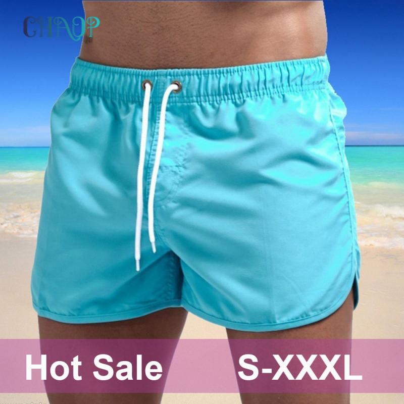 Summer Brand Men Swimwear Shorts Solid Beachwear Sexy Swim Trunks Men Swimsuit Low Waist Breathable Beach Wear Surf | TageUnlimited