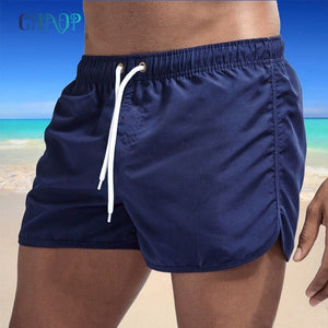 Summer Brand Men Swimwear Shorts Solid Beachwear Sexy Swim Trunks Men Swimsuit Low Waist Breathable Beach Wear Surf | TageUnlimited