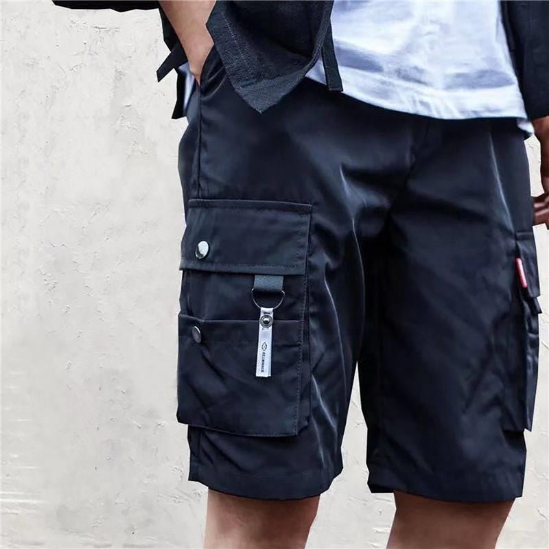 Men Military Cargo Shorts Solid Multi Pocket Casual Fitness Loose Work Pants Summer Male Tactical Shorts Joggers | TageUnlimited