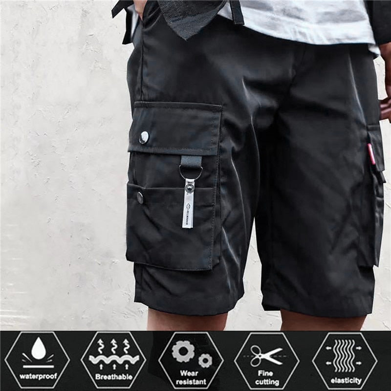 Men Military Cargo Shorts Solid Multi Pocket Casual Fitness Loose Work Pants Summer Male Tactical Shorts Joggers | TageUnlimited