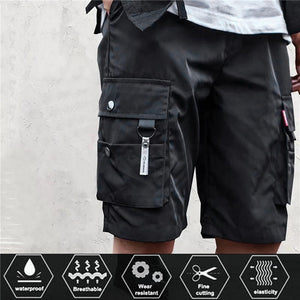 Men Military Cargo Shorts Solid Multi Pocket Casual Fitness Loose Work Pants Summer Male Tactical Shorts Joggers | TageUnlimited