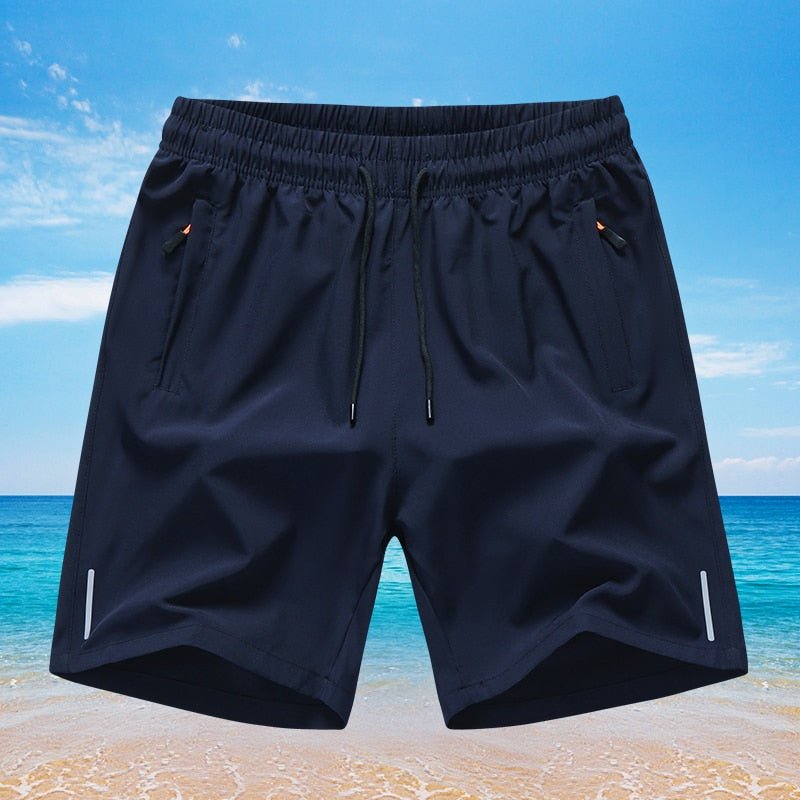 Summer Men Beach Homme Ice Cool Comfortable Breathable Stretch Slim Fit Sports Running Bodybuilding Shorts Plus Size M-8XL | TageUnlimited