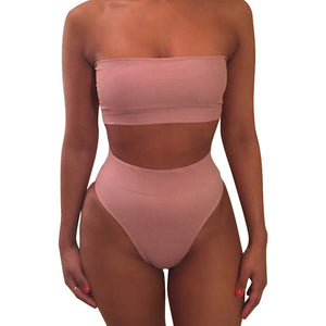 Summer Solid Bikinis Women Bikini Sets Swimsuit Sexy Two Pieces Beachwear Bathing Suit Swimwear Brazilian  mujer | TageUnlimited