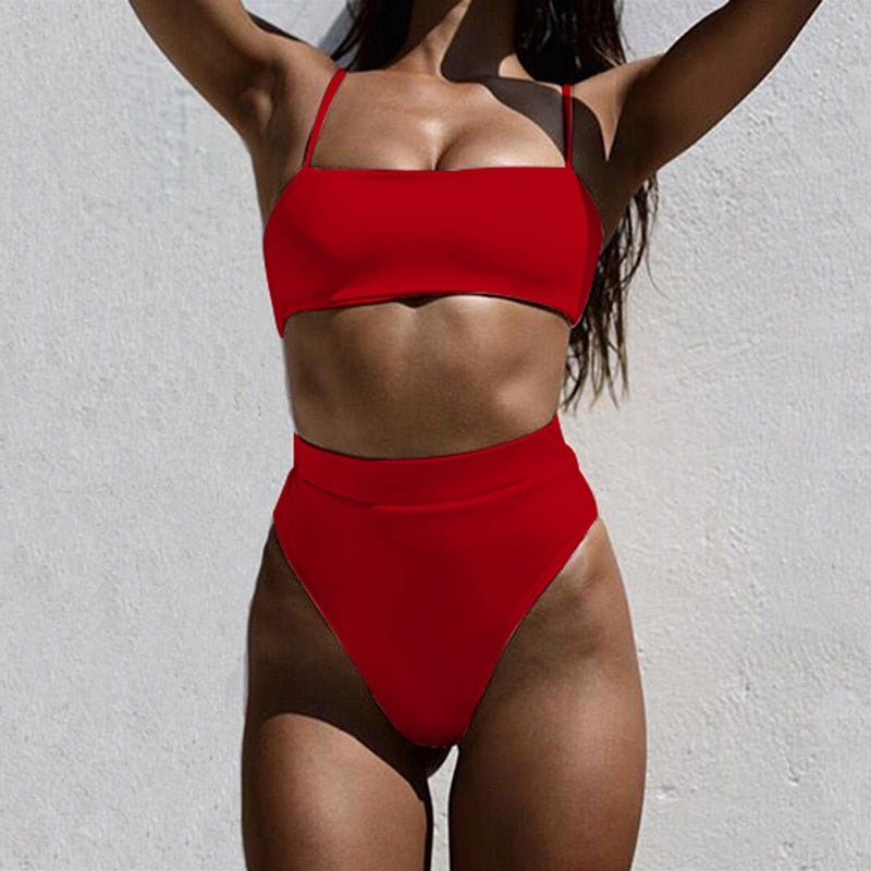 Summer Solid Bikinis Women Bikini Sets Swimsuit Sexy Two Pieces Beachwear Bathing Suit Swimwear Brazilian  mujer | TageUnlimited