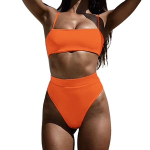 Summer Solid Bikinis Women Bikini Sets Swimsuit Sexy Two Pieces Beachwear Bathing Suit Swimwear Brazilian  mujer | TageUnlimited