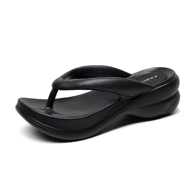 Summer Women Slippers EVA Soft Sides Shoes Garden Shoes Wedges Sweet Sandals Antiskid Female Platform Flip Flops For Stenio | 0 | Tage-Active
