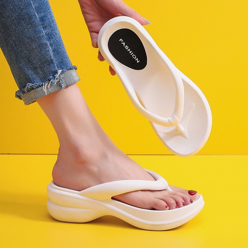 Summer Women Slippers EVA Soft Sides Shoes Garden Shoes Wedges Sweet Sandals Antiskid Female Platform Flip Flops For Stenio | 0 | Tage-Active